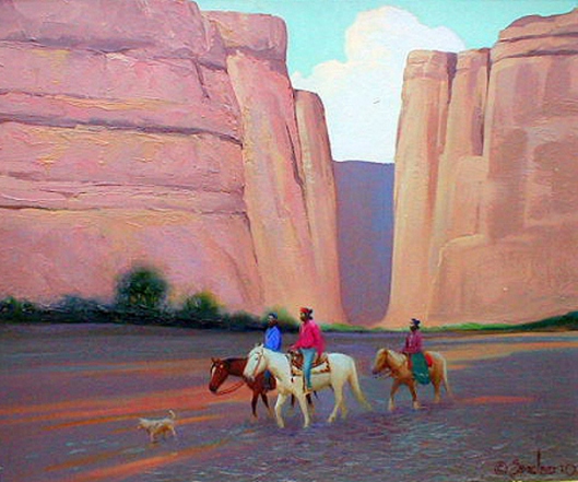 Deceased Navajos In The Canyon