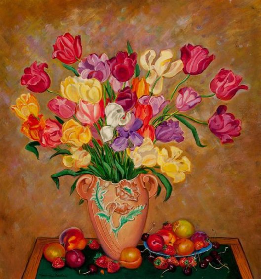 Still Life With Flowers In Vase