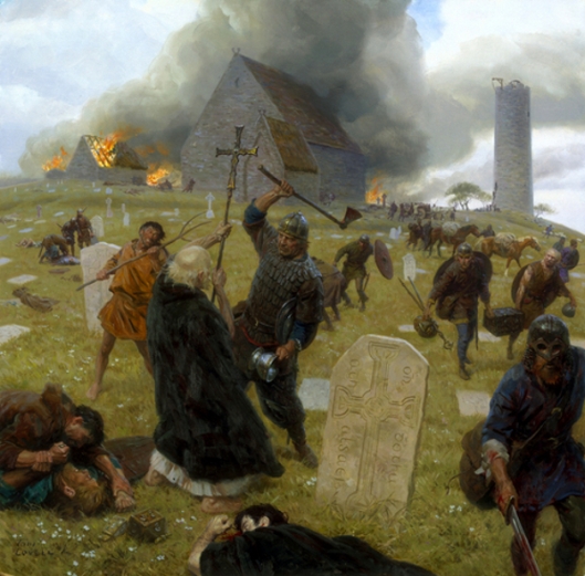 Norse Marauders Wreak Mayhem At Clonmacnoise, Ireland