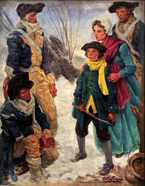 Colonial Soldiers at Valley Forge