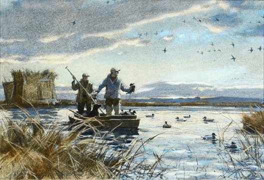 Duck Hunting Scene