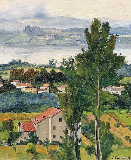 View Of A Northern Italian Countryside, possibly Lake Como