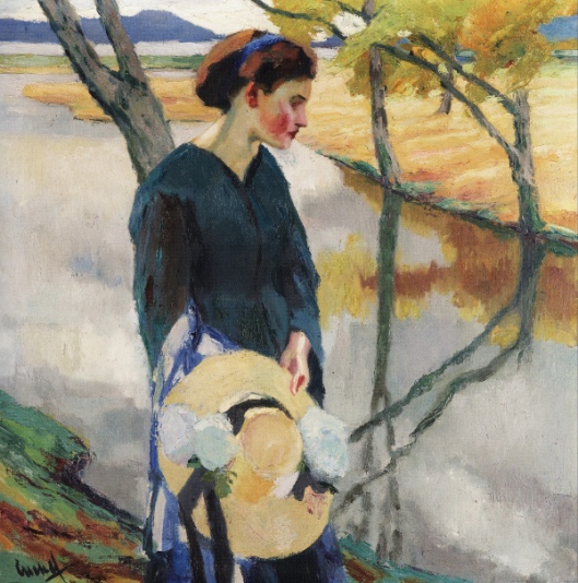 Girl With A Straw Hat
