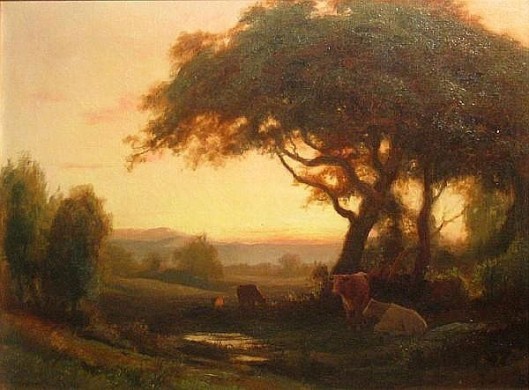 Cattle Resting Beneath Trees